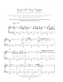 page one of Eye Of The Tiger (Really Easy Piano)