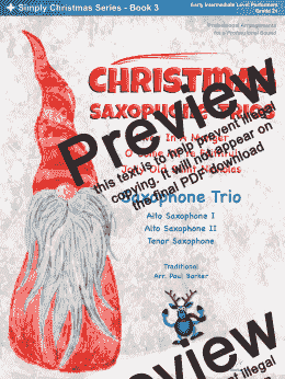 page one of Christmas Saxophone Trios Book 3