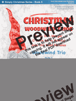 page one of Christmas Woodwind Trios Book 3