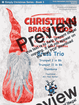 page one of Christmas Brass Trios Book 3