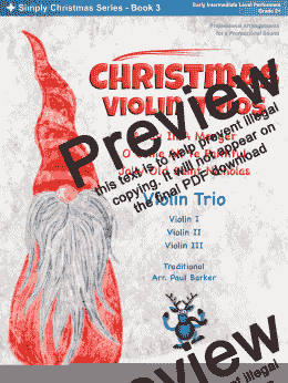 page one of Christmas Violin Trios Book 3