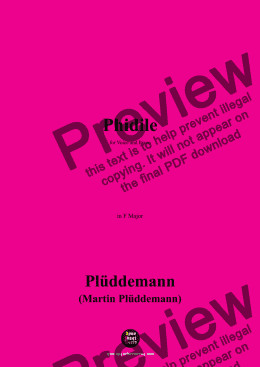 page one of Plüddemann-Phidile,in F Major