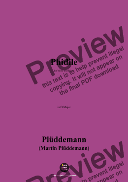 page one of Plüddemann-Phidile,in D Major