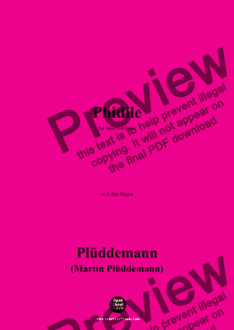 page one of Plüddemann-Phidile,in A flat Major