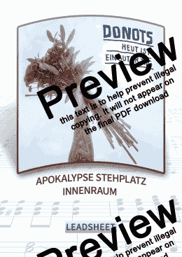 page one of Apokalypse Stehplatz Innenraum