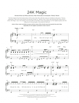 page one of 24K Magic (Really Easy Piano)