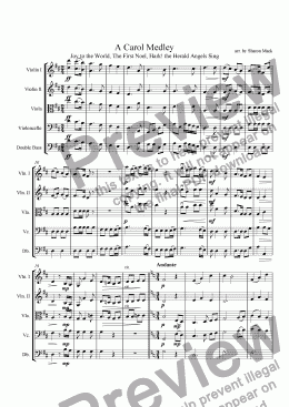 page one of A Carol Medley