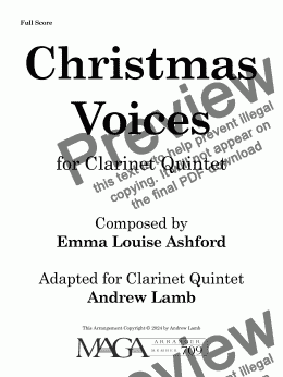 page one of Christmas Voices