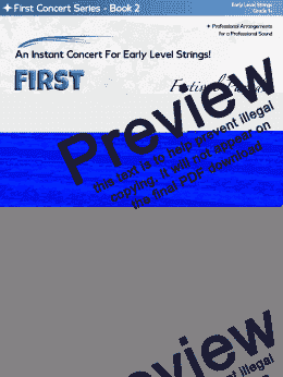 page one of First Concert Series Book 2  - Easy String Orchestra