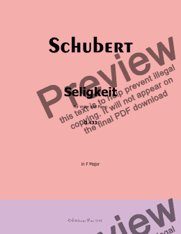 page one of Schubert-Seligkeit, in F Major