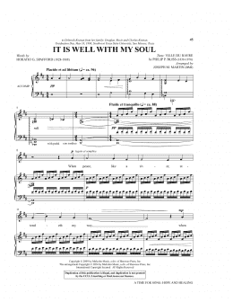 page one of It Is Well With My Soul (Piano & Vocal)