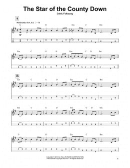 page one of The Star Of The County Down (Mandolin Tab)