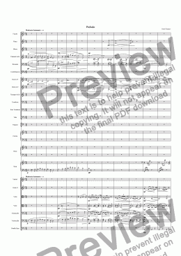 page one of Prelude and the Opening Chorus from my Opera "Tsigani"