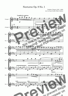 page one of Nocturne Op. 9 No. 1