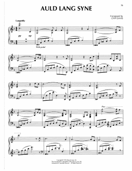 page one of Auld Lang Syne (Piano Solo)