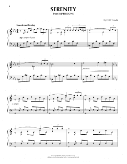 page one of Serenity (Piano Solo)