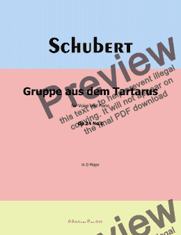 page one of Schubert-Gruppe aus dem Tartarus,Op.24 No.1,in D Major