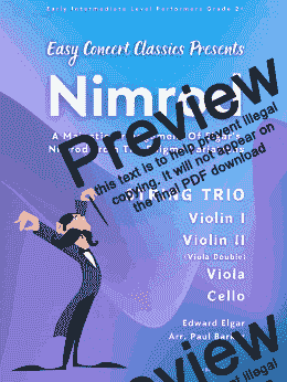 page one of Nimrod (String Trio)