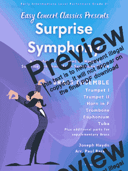 page one of Surprise Symphony (Brass Ensemble)