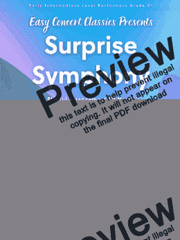 page one of Surprise Symphony (Clarinet Trio)