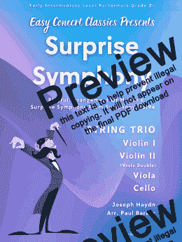 page one of Surprise Symphony (String Trio)