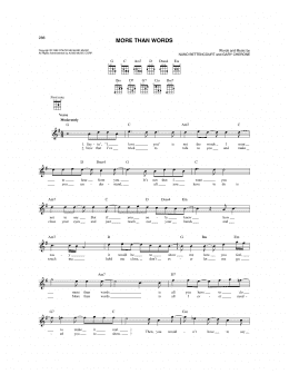 page one of More Than Words (Mandolin)