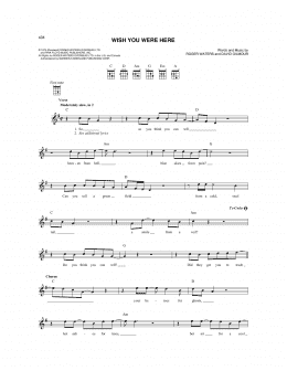 page one of Wish You Were Here (Mandolin)