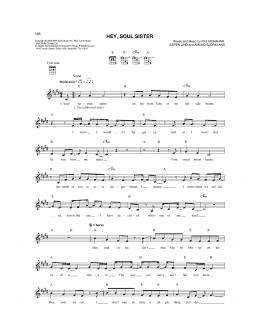 page one of Hey, Soul Sister (Mandolin)