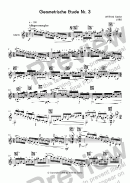 page one of Geometrische Etude Nr. 3