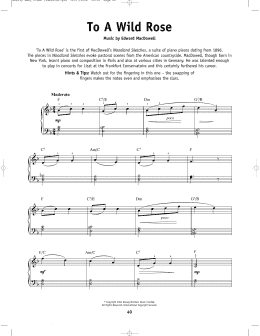 page one of To A Wild Rose, Op. 51, No. 1 (Really Easy Piano)