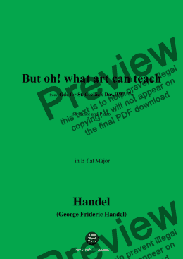 page one of Handel-But oh!what art can teach,from Ode for St. Cecilia's Day,HWV 76,in B flat Major