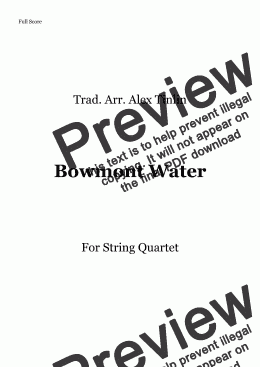 page one of Bowmont Water