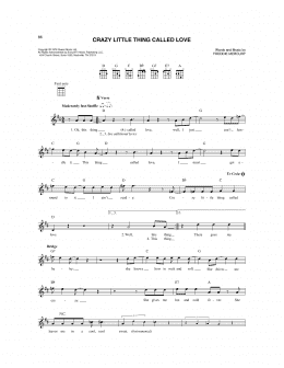 page one of Crazy Little Thing Called Love (Mandolin)