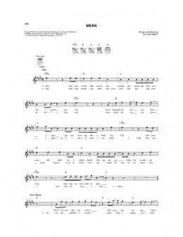 page one of Mean (Mandolin)