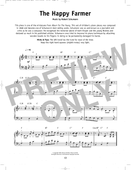 page one of The Happy Farmer (Really Easy Piano)