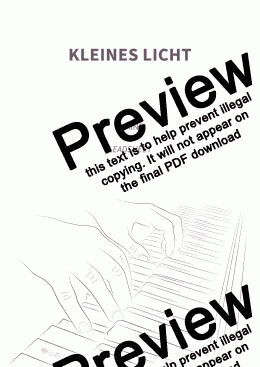 page one of Kleines Licht