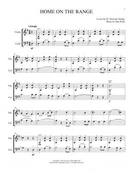 page one of Home On The Range (Instrumental Duet)