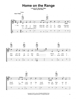 page one of Home On The Range (Mandolin)