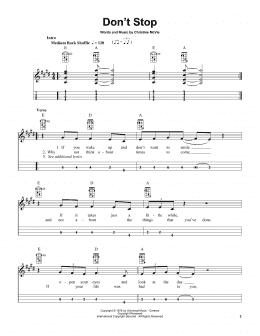 page one of Don't Stop (Mandolin)