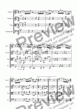 page one of arioso parts score - Full Score