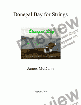 page one of Donegal Bay (for strings) 7 16 - Score and parts