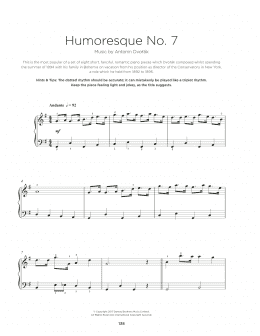 page one of Humoresque (Really Easy Piano)