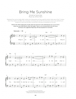 page one of Bring Me Sunshine (Really Easy Piano)