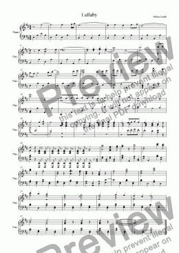 page one of Original Lullaby