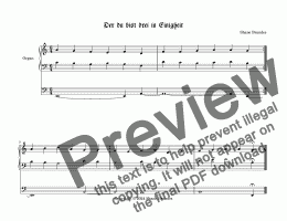 page one of Der du bist drei in Einigkeit - Chorale Prelude