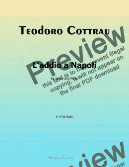 page one of T. Cottrau-Laddio a Napoli, in A flat Major