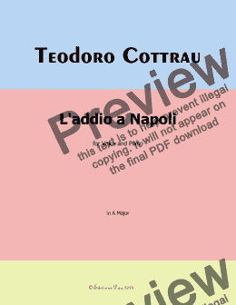 page one of T. Cottrau-Laddio a Napoli, in A Major