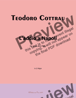 page one of T. Cottrau-Laddio a Napoli, in G Major