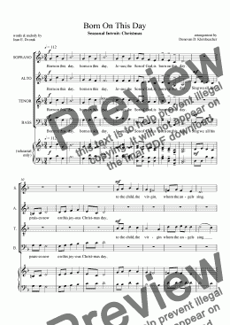 page one of Choral Introit: Born On This Day