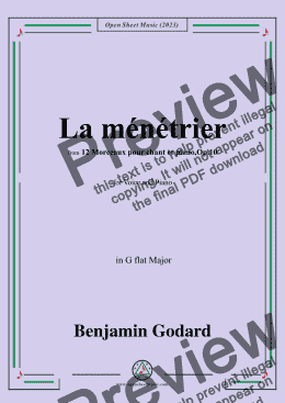 page one of B. Godard-La ménétrier,in G flat Major,Op.10 No.6